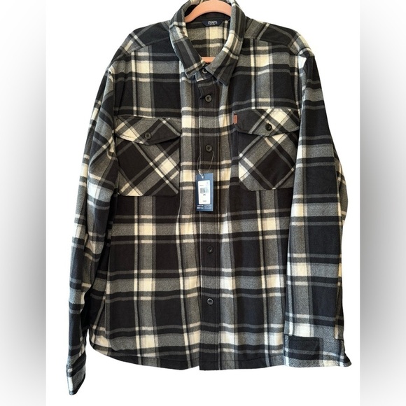 Chaps Arctic Fleece Shirt Jacket Size XXL - Picture 3 of 8